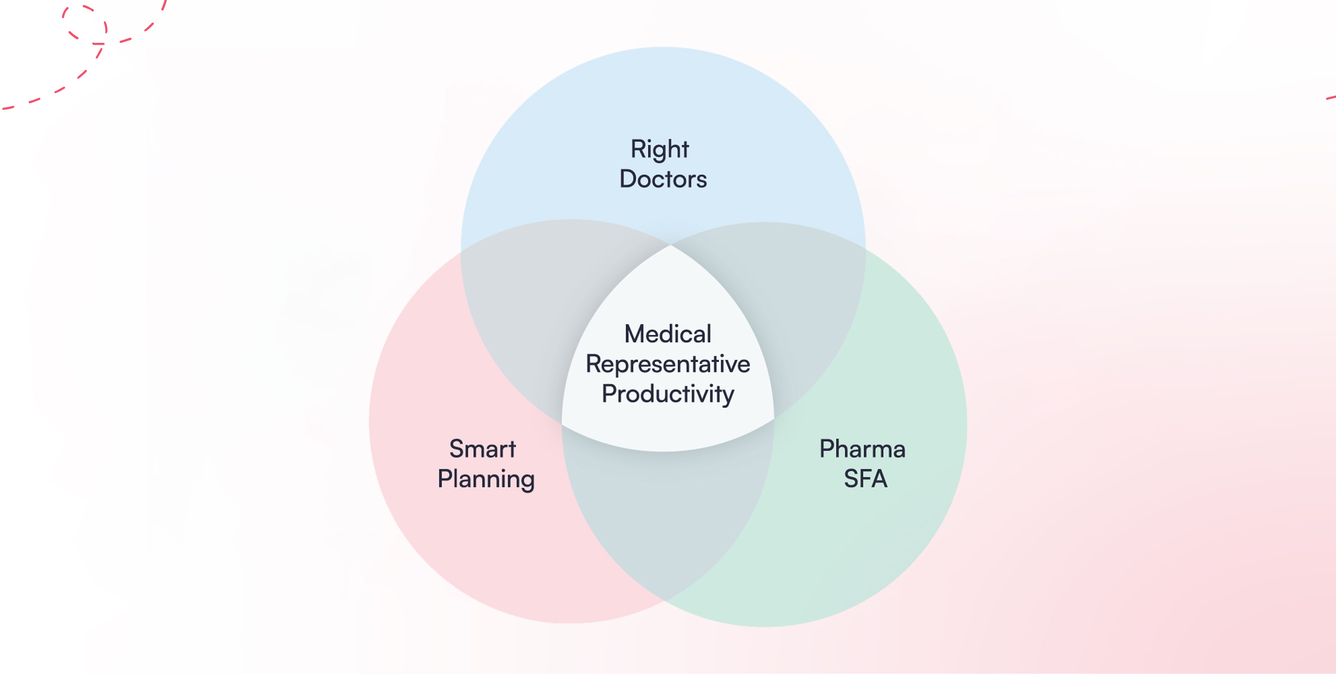 Medical rep productivity ven diagram